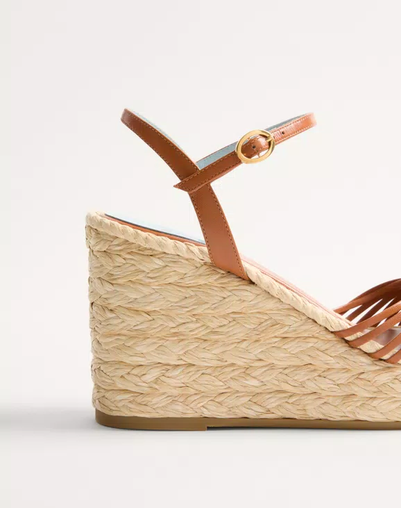 Valentino Royal Wedge Kidskin Sandal 100Mm - Image 2